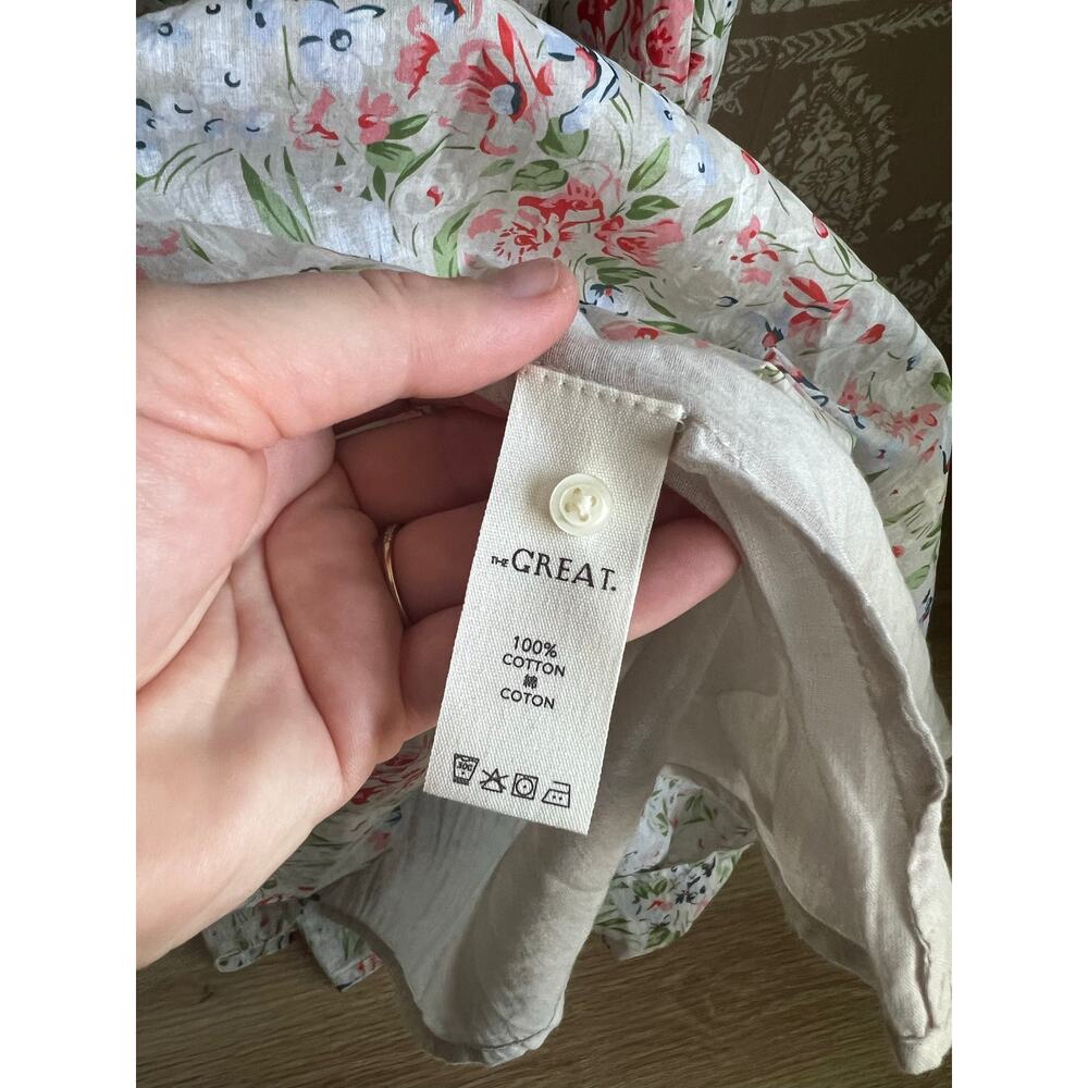 NWT The Great Cotton The Moonstone Floral Midi Dress Sweet Meadow Floral Size 1 - Picture 8 of 10